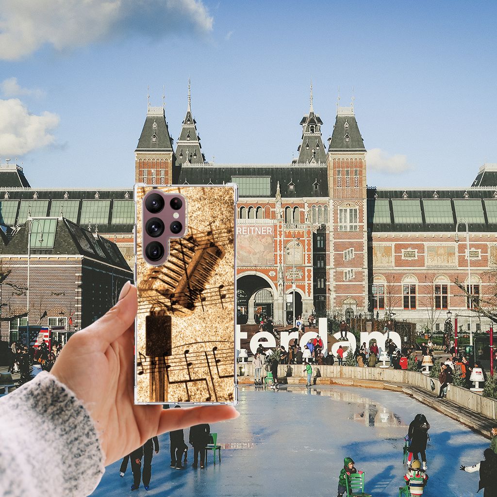 Samsung Galaxy S23 Ultra Anti-shock Hoesje met foto Bladmuziek B2C Telecom