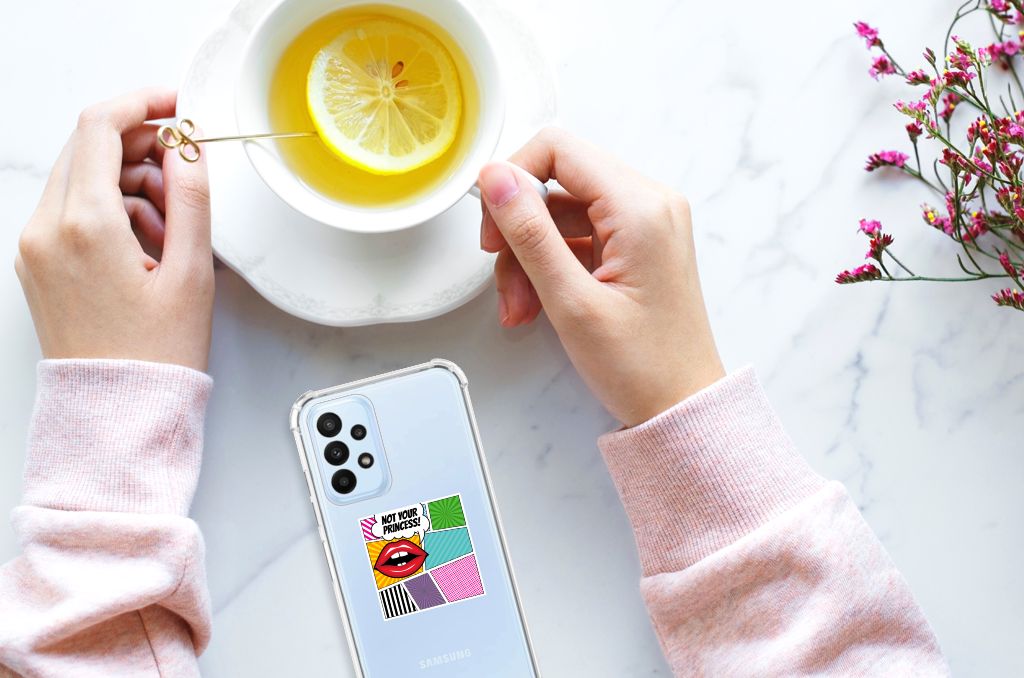 Samsung Galaxy A23 Anti Shock Bumper Case Popart Princess - B2C Telecom