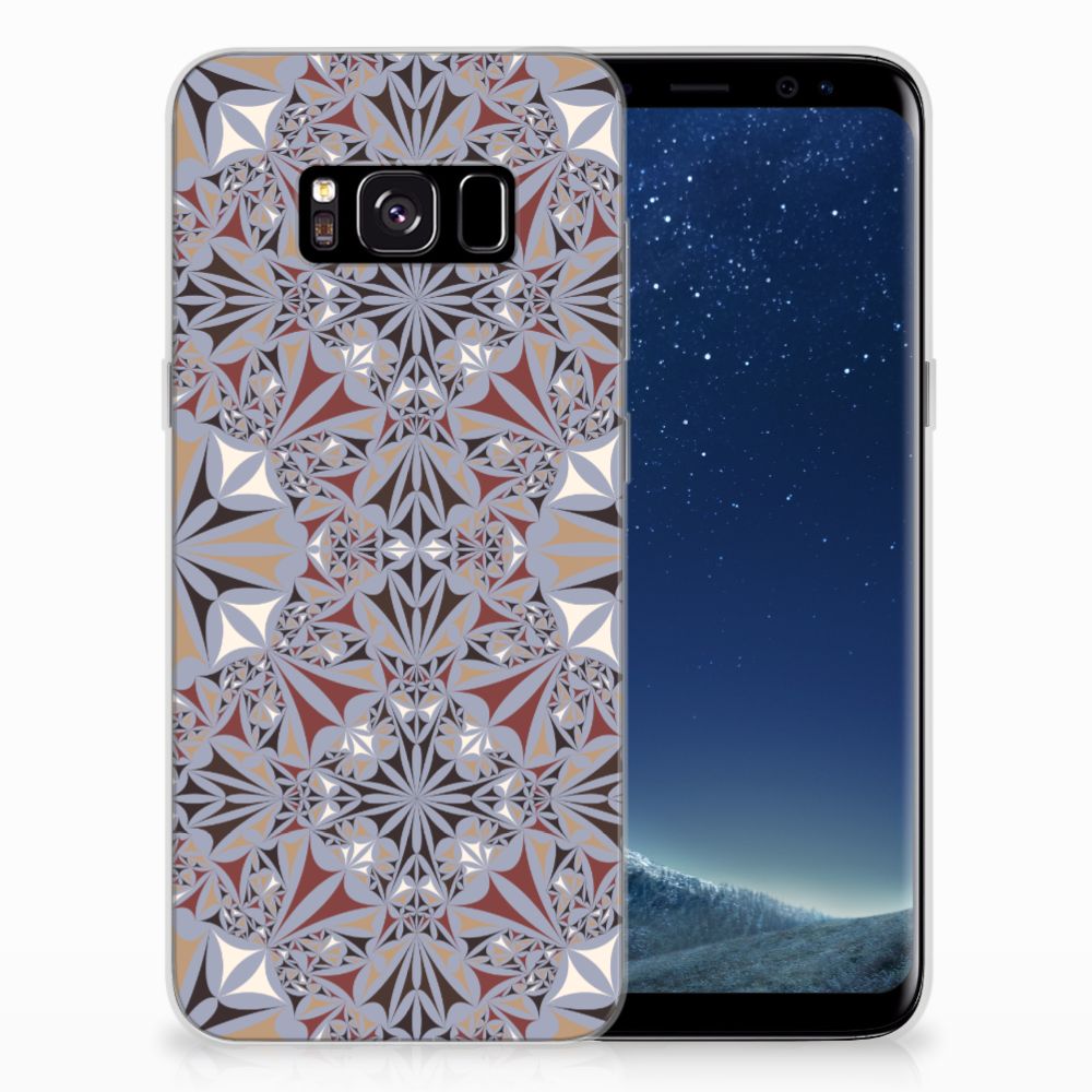 Samsung Galaxy S8 TPU Siliconen Hoesje Flower Tiles