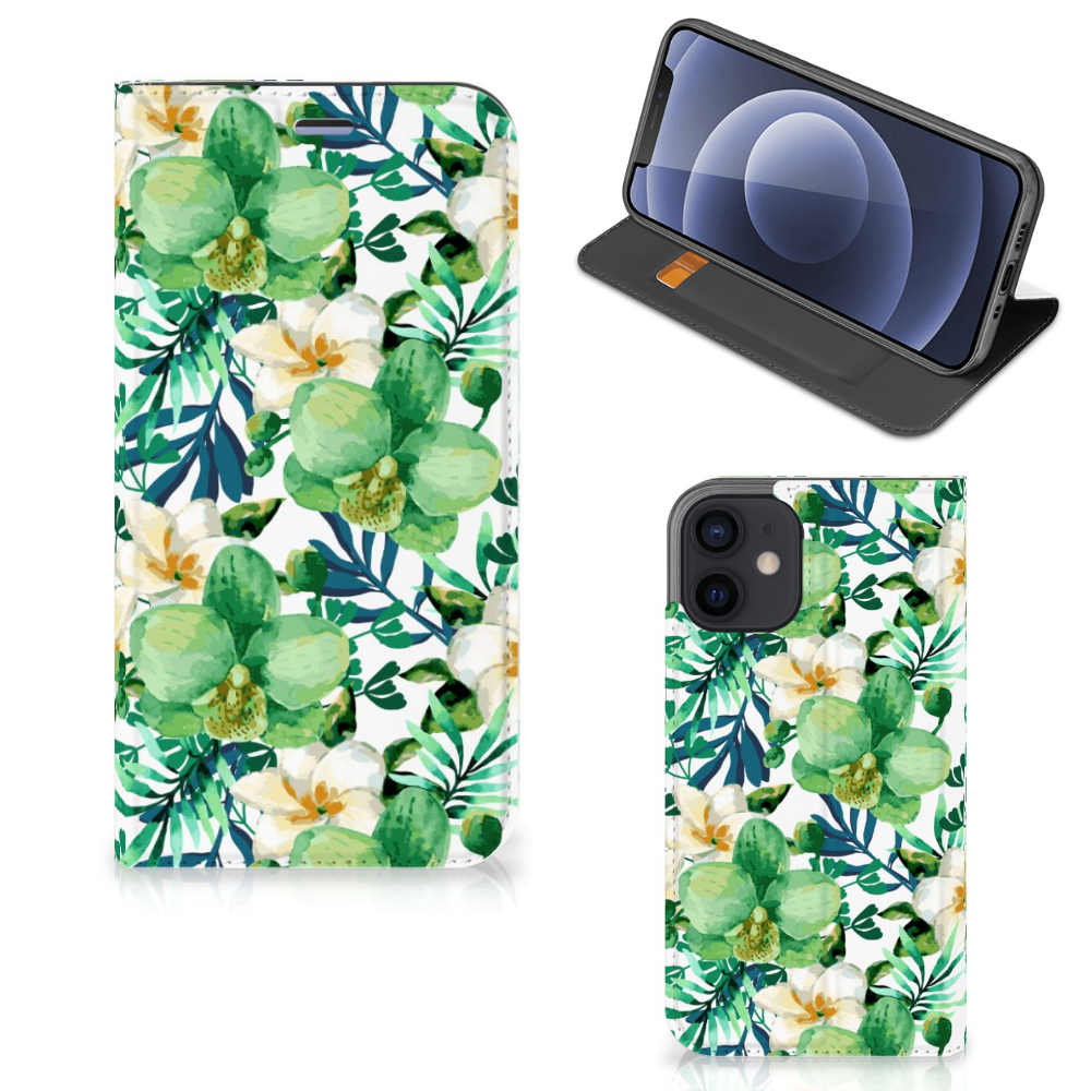 iPhone 12 Mini Smart Cover Orchidee Groen - B2C Telecom