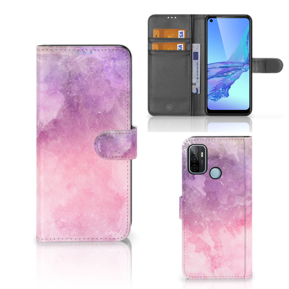 Hoesje OPPO A53 | OPPO A53s Pink Purple Paint