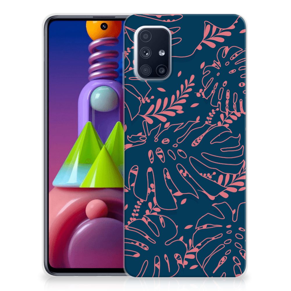 Samsung Galaxy M51 TPU Case Palm Leaves
