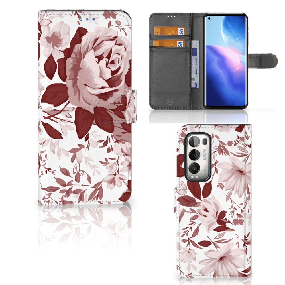 Hoesje OPPO Find X3 Neo 5G Watercolor Flowers