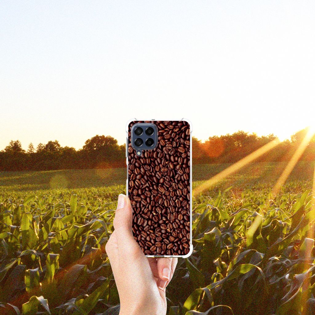 Samsung Galaxy M53 Beschermhoes Koffiebonen B2C Telecom