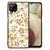 Samsung Galaxy A12 Bloemen Hoesje Gouden Bloemen B2C Telecom