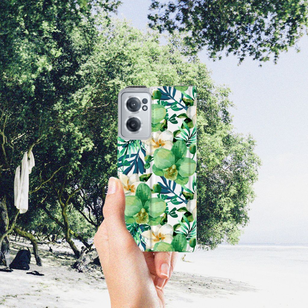 OnePlus Nord CE 2 5G Smart Cover Orchidee Groen - B2C Telecom