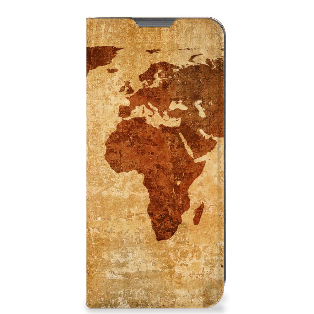 OPPO A77 5G | A57 5G Book Cover Wereldkaart - B2C Telecom