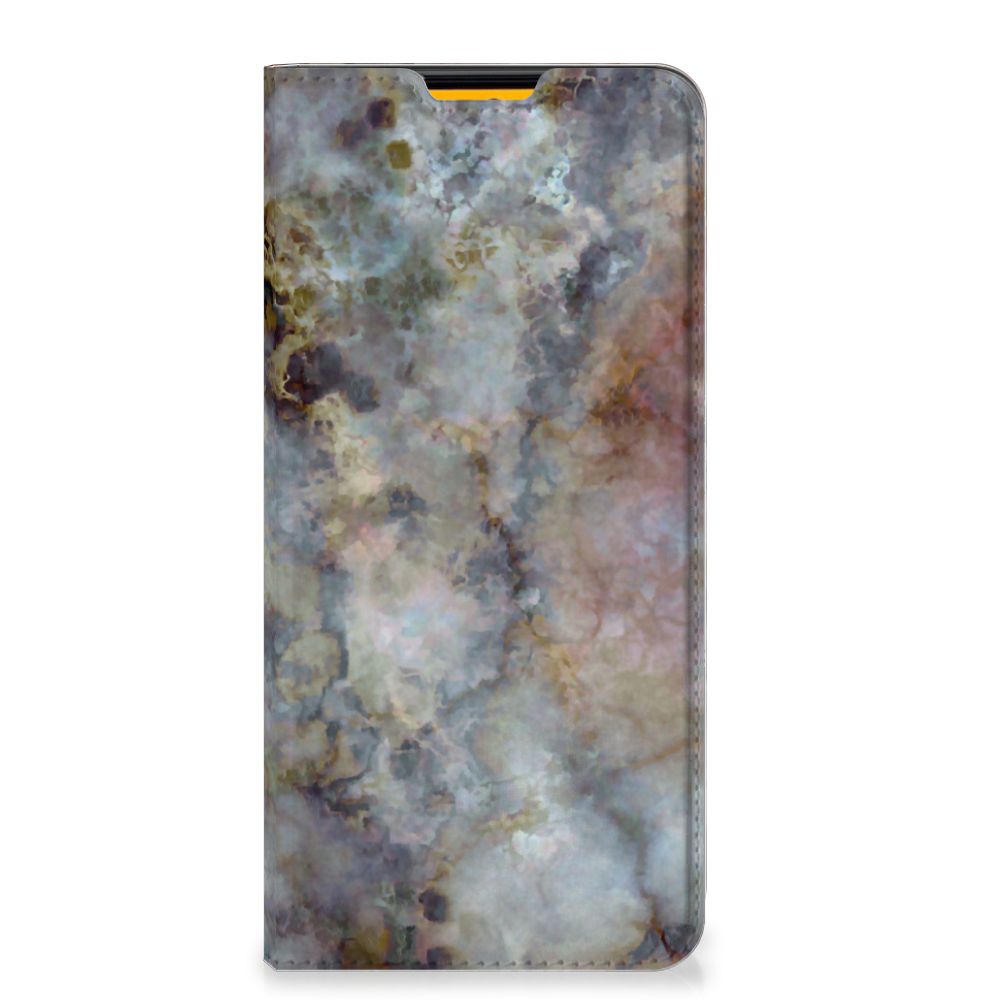 Samsung Galaxy M52 Standcase Marmer Grijs - B2C Telecom