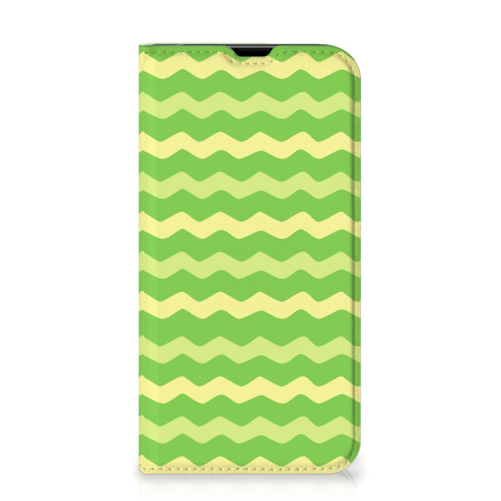 iPhone 13 Pro Hoesje met Magneet Waves Green - B2C Telecom