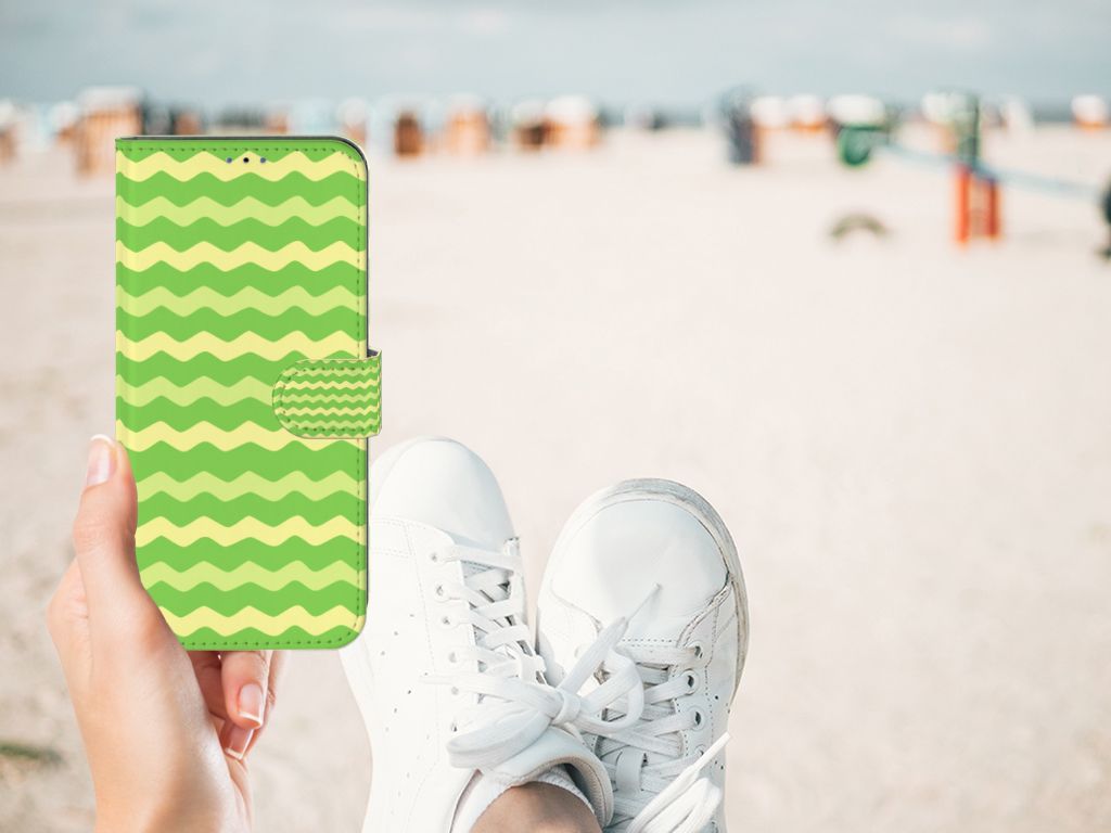 Samsung Galaxy A03s Telefoon Hoesje Waves Green