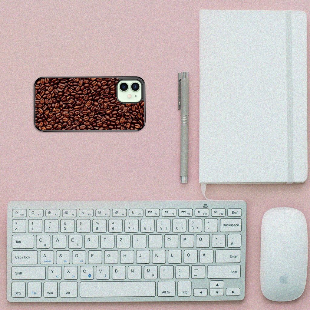 iPhone 12 Mini Silicone Case Koffiebonen B2C Telecom
