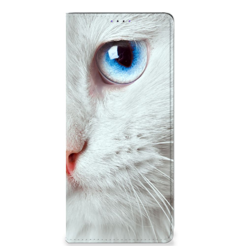 Samsung Galaxy A22 5G Hoesje maken Witte Kat