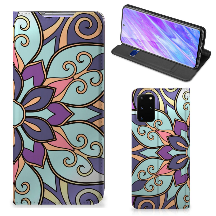 Samsung Galaxy S20 Plus Smart Cover Purple Flower - B2C Telecom