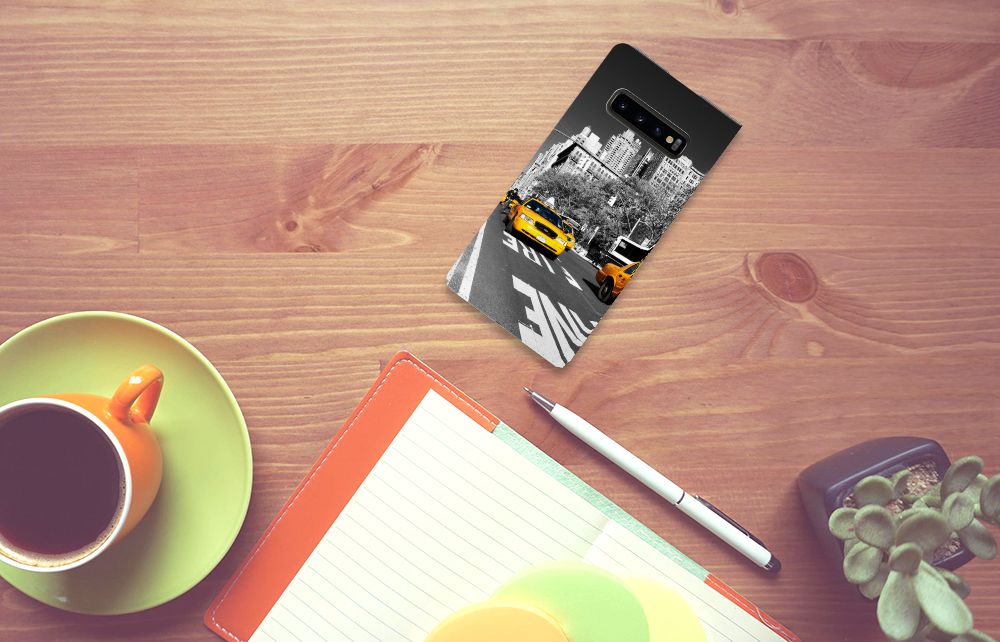 Samsung Galaxy S10 Plus Book Cover New York Taxi