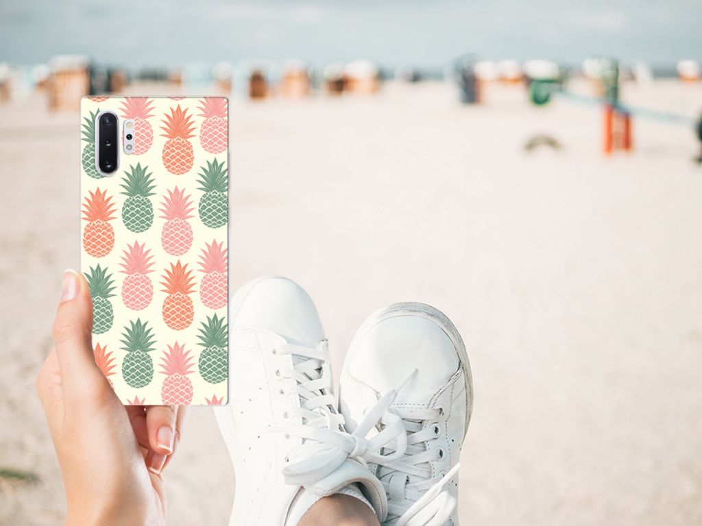 Samsung Galaxy Note 10 Plus Siliconen Case Ananas