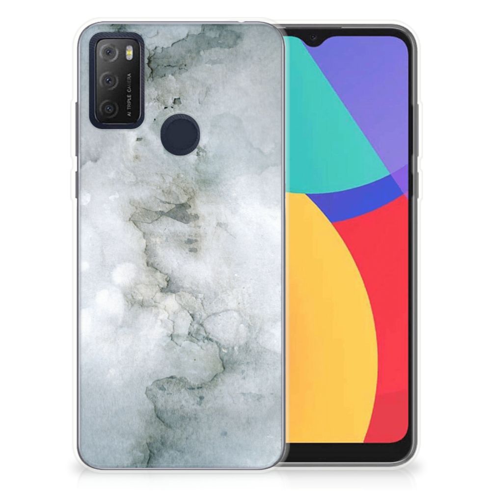 Hoesje maken Alcatel 1S (2021) Painting Grey B2C Telecom