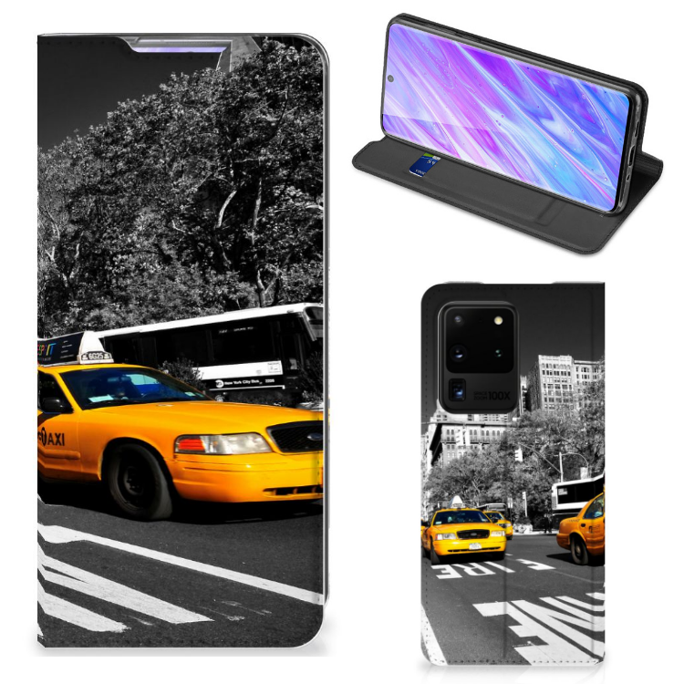 Samsung Galaxy S20 Ultra Book Cover New York Taxi - B2C Telecom