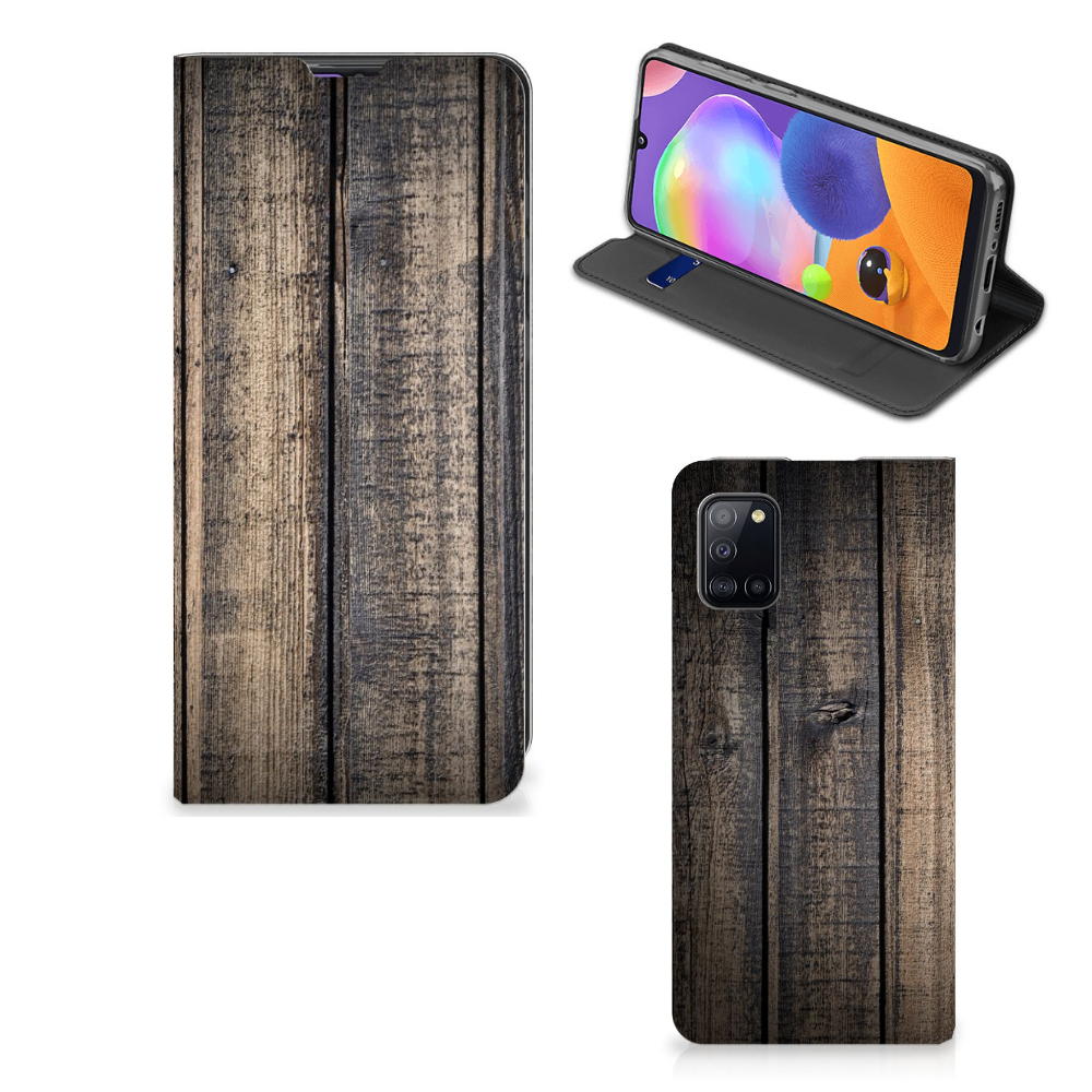 Samsung Galaxy A31 Book Wallet Case Steigerhout - B2C Telecom