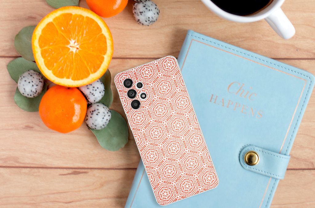 Samsung Galaxy A73 5G TPU bumper Pattern Orange B2C Telecom