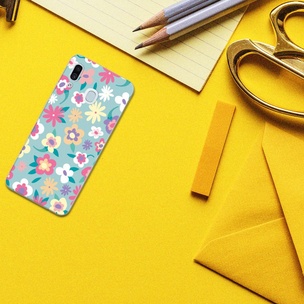 Samsung Galaxy A30 TPU Case Flower Power