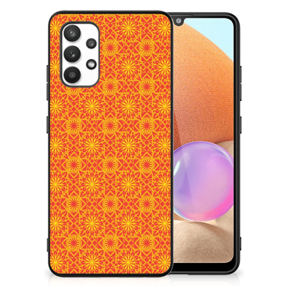 Samsung Galaxy A32 4G | A32 5G Enterprise Editie Back Case Batik Oranje B2C Telecom