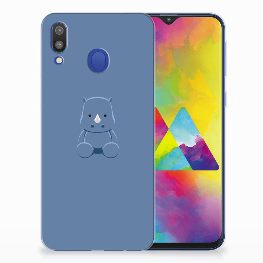 Samsung Galaxy M20 (Power) Telefoonhoesje met Naam Baby Rhino