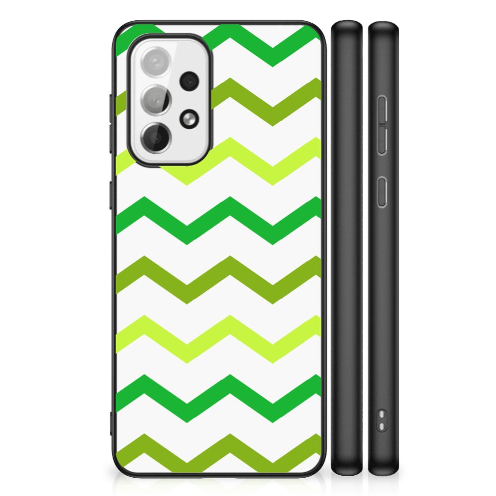 Samsung Galaxy A73 Back Case Zigzag Groen B2C Telecom