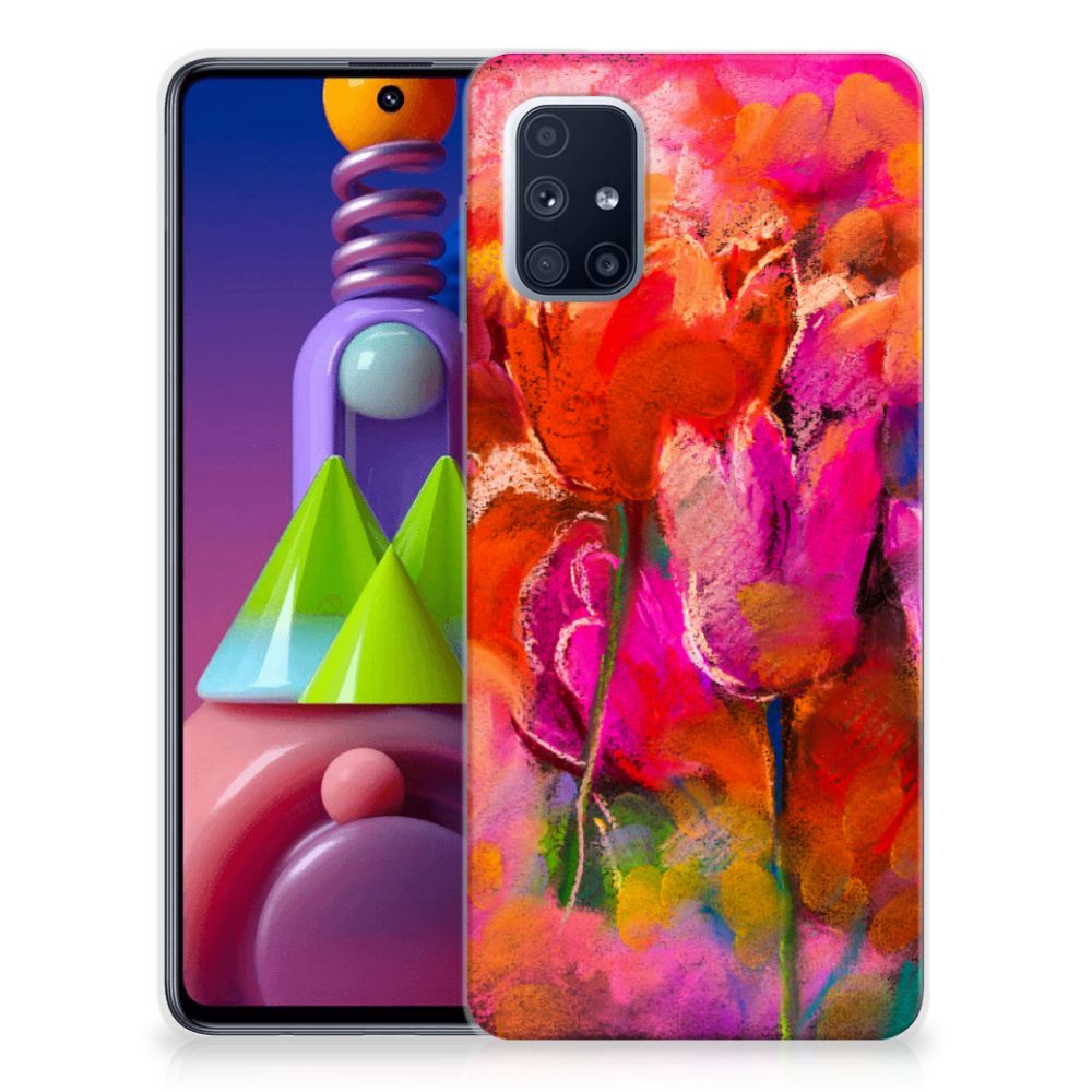 Hoesje maken Samsung Galaxy M51 Tulips