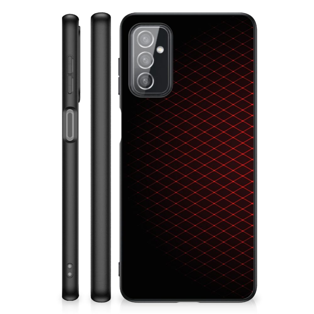 Samsung Galaxy M52 Back Case Geruit Rood B2C Telecom
