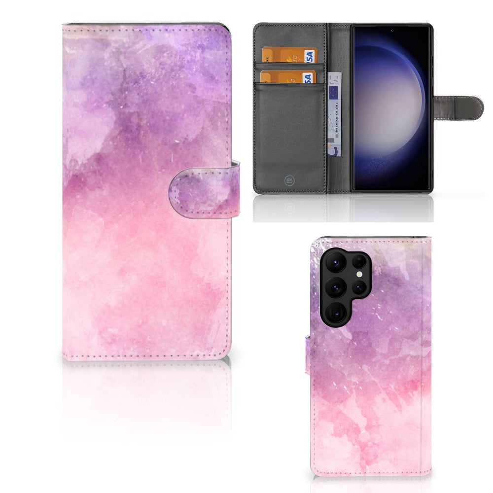 Hoesje Samsung Galaxy S23 Ultra Pink Purple Paint