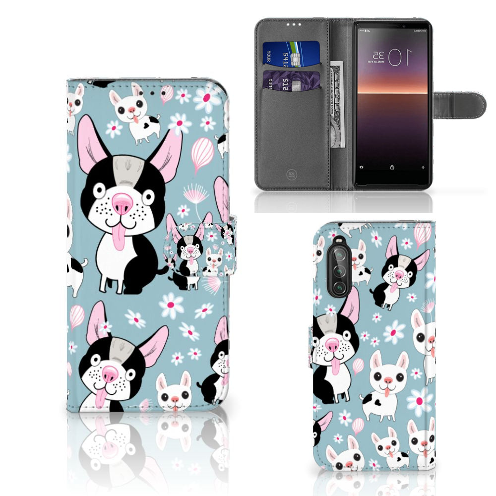 Sony Xperia 10 II Telefoonhoesje met Pasjes Hondjes
