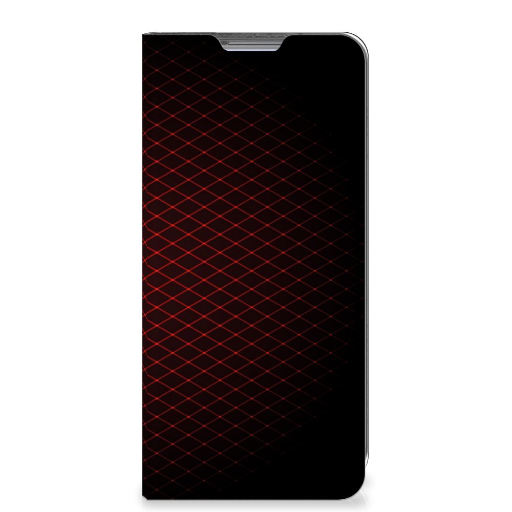 Xiaomi 12 | 12X Hoesje met Magneet Geruit Rood - B2C Telecom