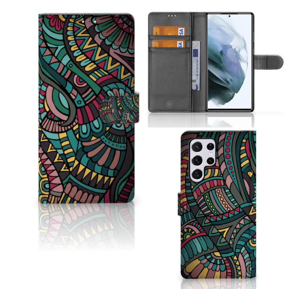 Samsung Galaxy S22 Ultra Telefoon Hoesje Aztec