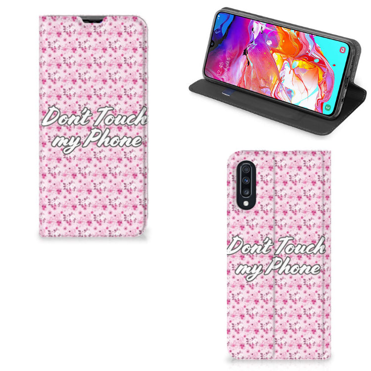 Samsung Galaxy A70 Design Case Flowers Pink DTMP