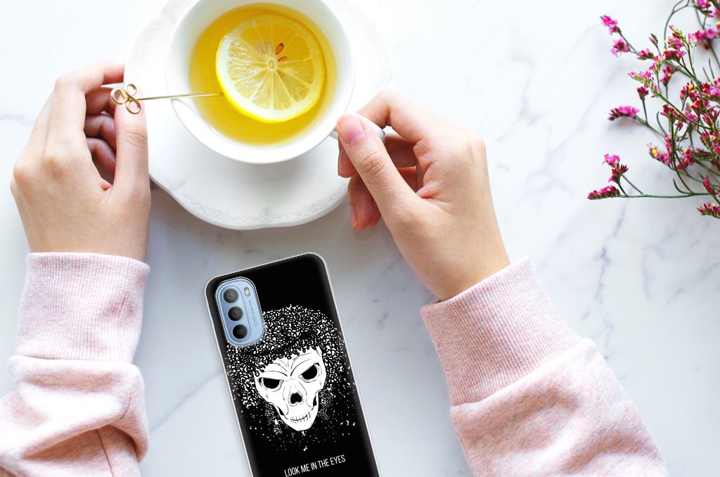 Silicone Back Case Motorola Moto G31 | G41 Skull Hair B2C Telecom