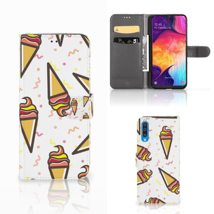 Samsung Galaxy A50 Book Cover Icecream