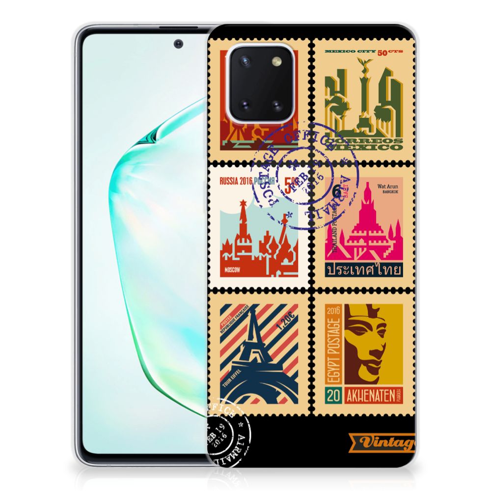 Samsung Galaxy Note 10 Lite Siliconen Back Cover Postzegels B2C Telecom