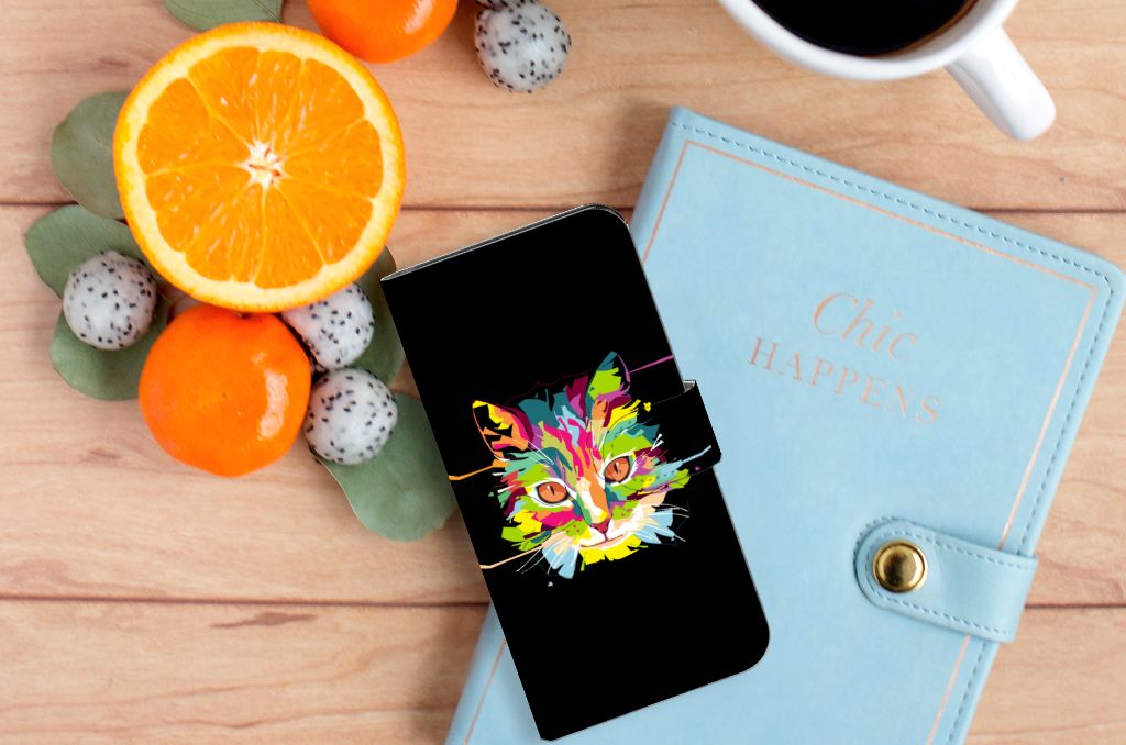 Nokia C2 2nd Edition Leuk Hoesje Cat Color