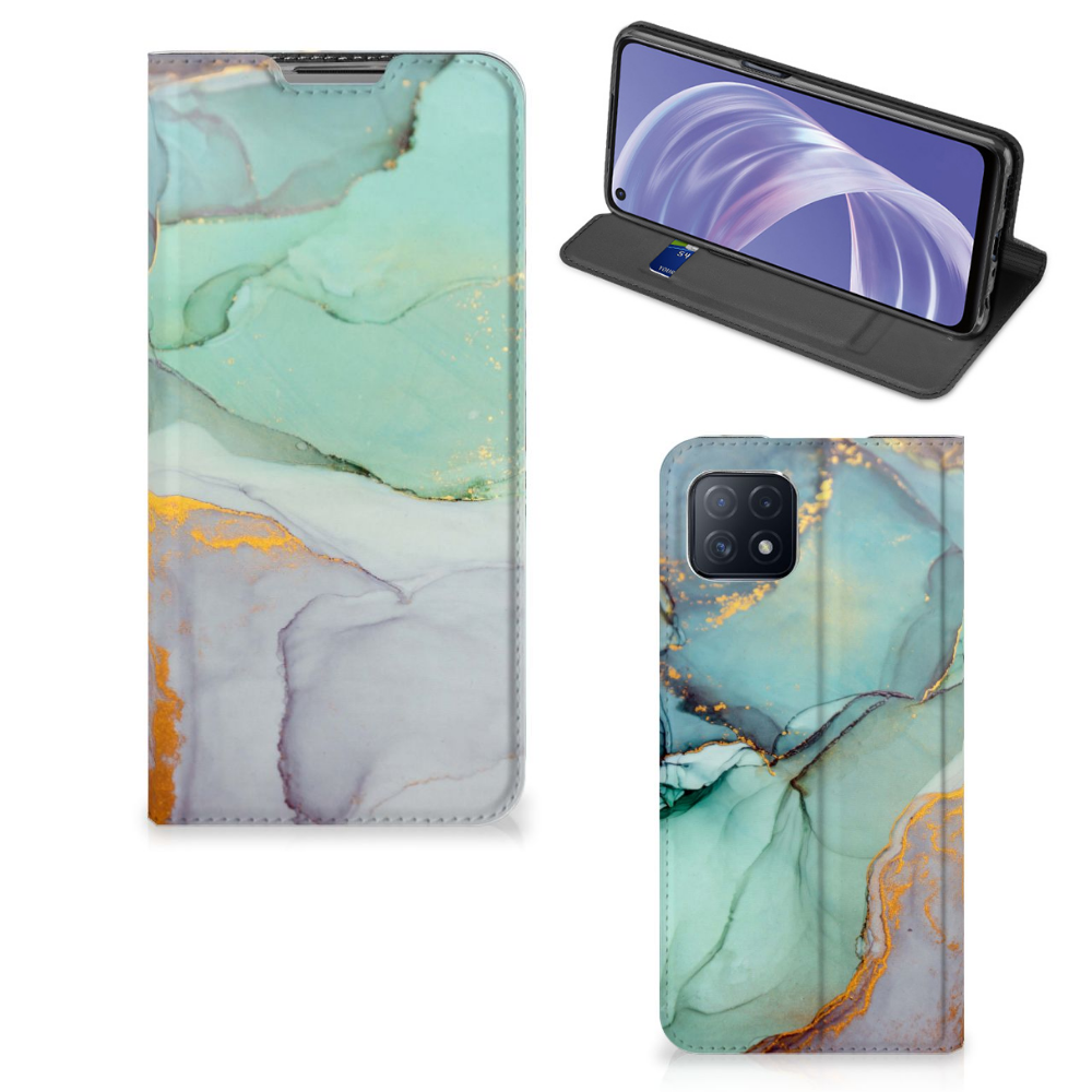 Bookcase voor OPPO A73 5G Watercolor Mix - B2C Telecom