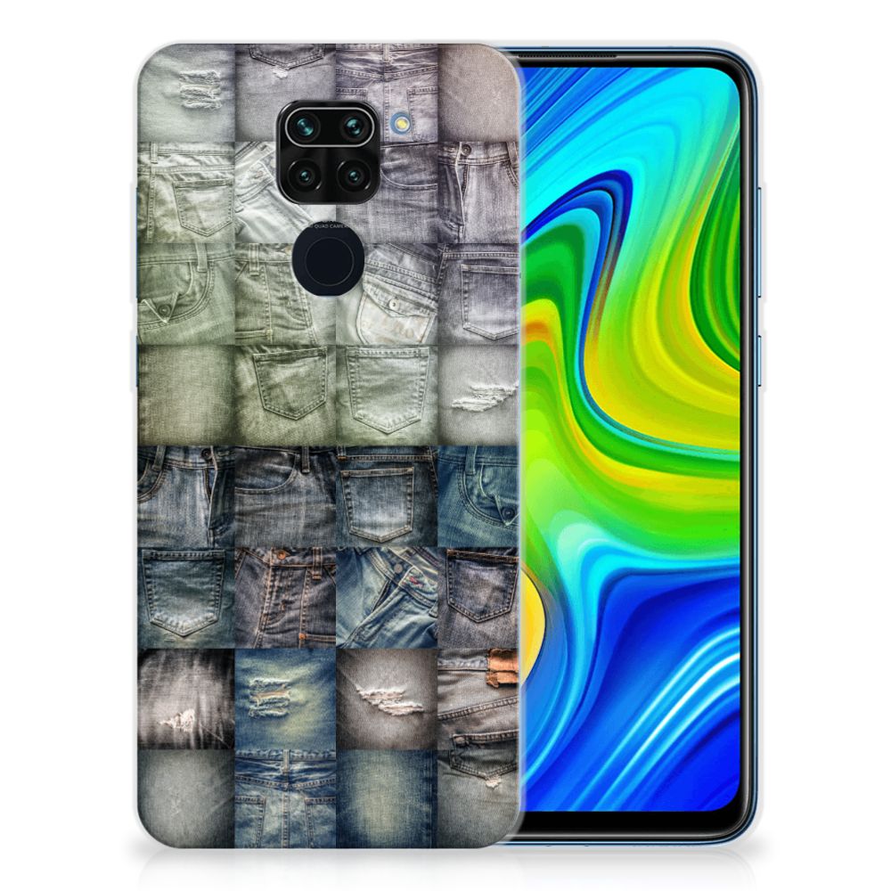 Silicone Back Cover Xiaomi Redmi Note9 Spijkerbroeken B2C Telecom