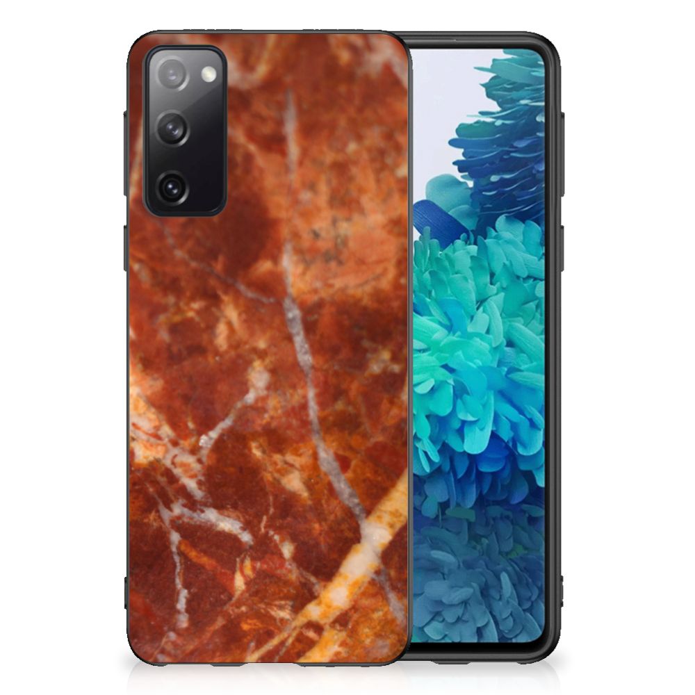 Samsung Galaxy S20 Gripcase Marmer Bruin