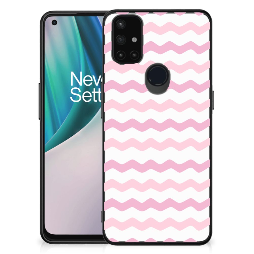 OnePlus Nord N10 5G Back Case Waves Roze