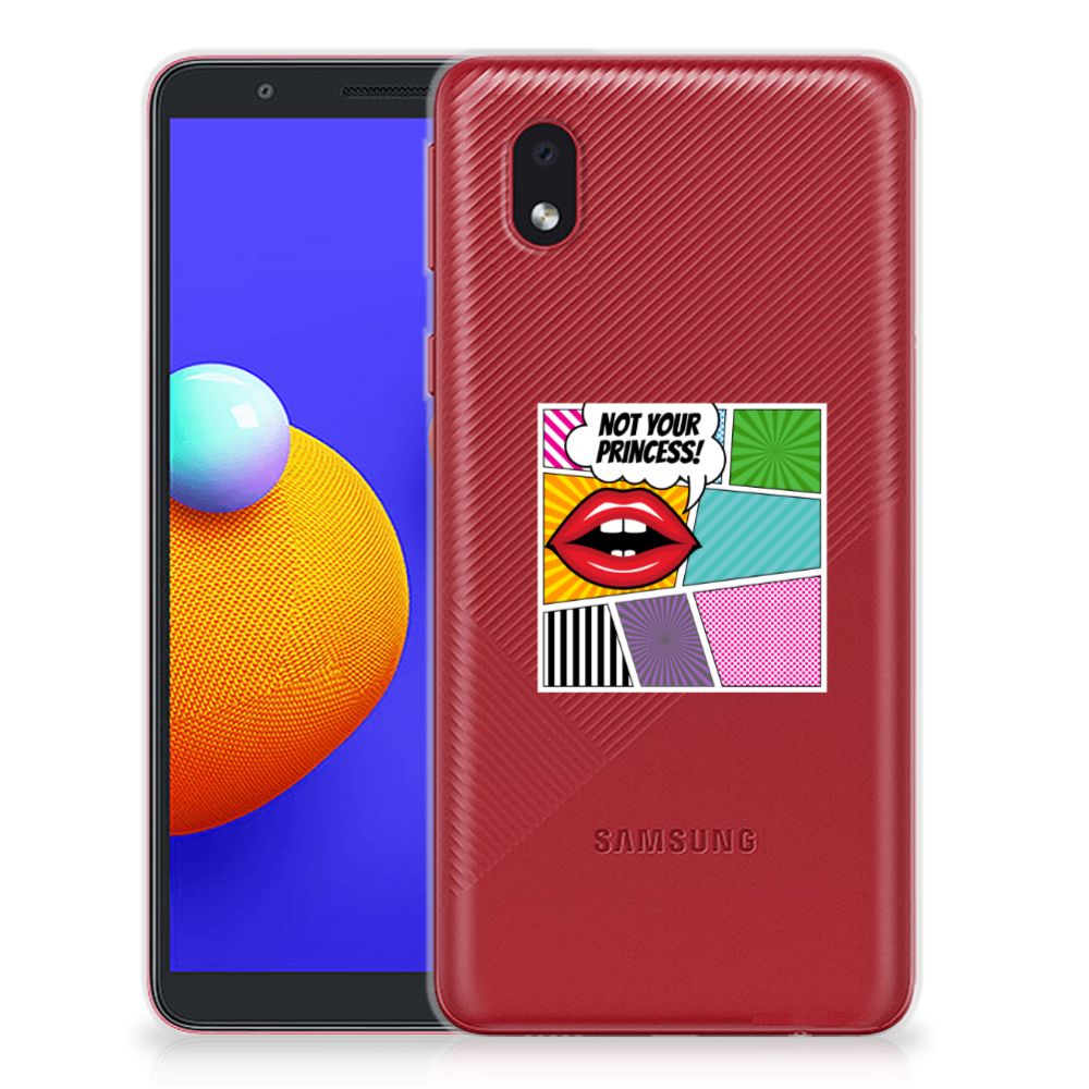 Samsung Galaxy A01 Core Silicone Back Cover Popart Princess