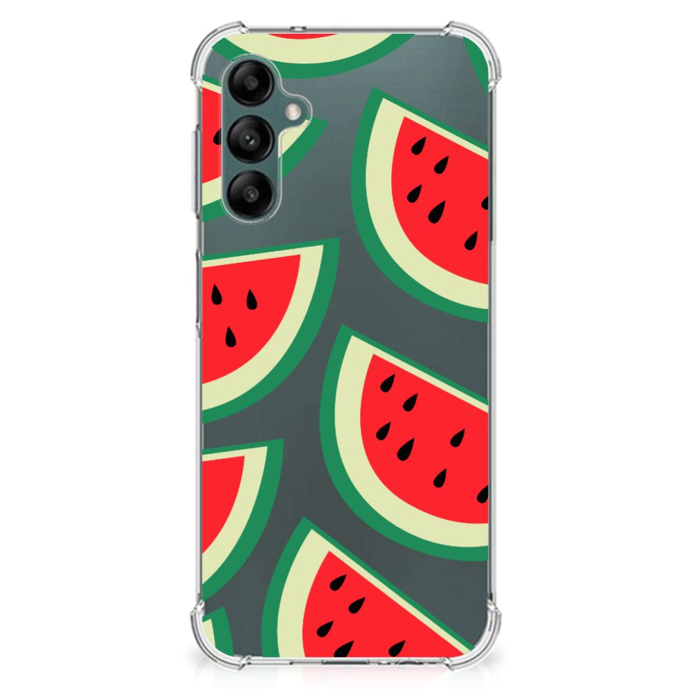 Samsung Galaxy A14 5G/4G Beschermhoes Watermelons met kleurrijke watermeloen design op flexibele rubber