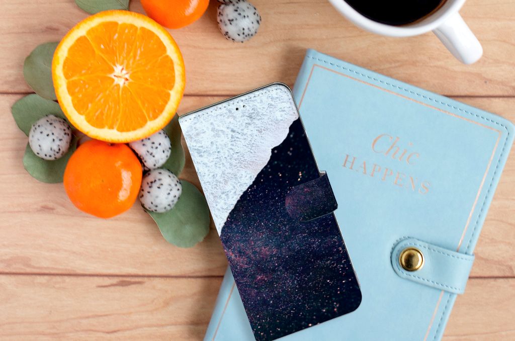 OPPO A17 Book Case Sea in Space