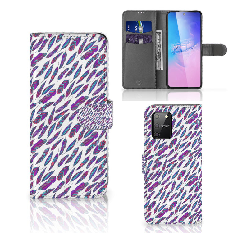 Samsung S10 Lite Telefoon Hoesje Feathers Color