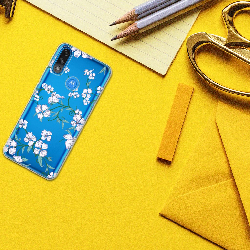 Motorola Moto E7/E7i Power Uniek TPU Case Blossom White B2C Telecom