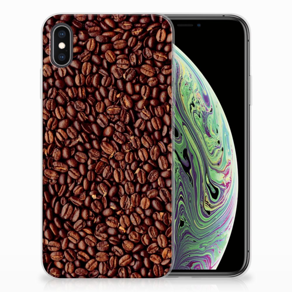 Apple iPhone Xs Max Siliconen Case Koffiebonen