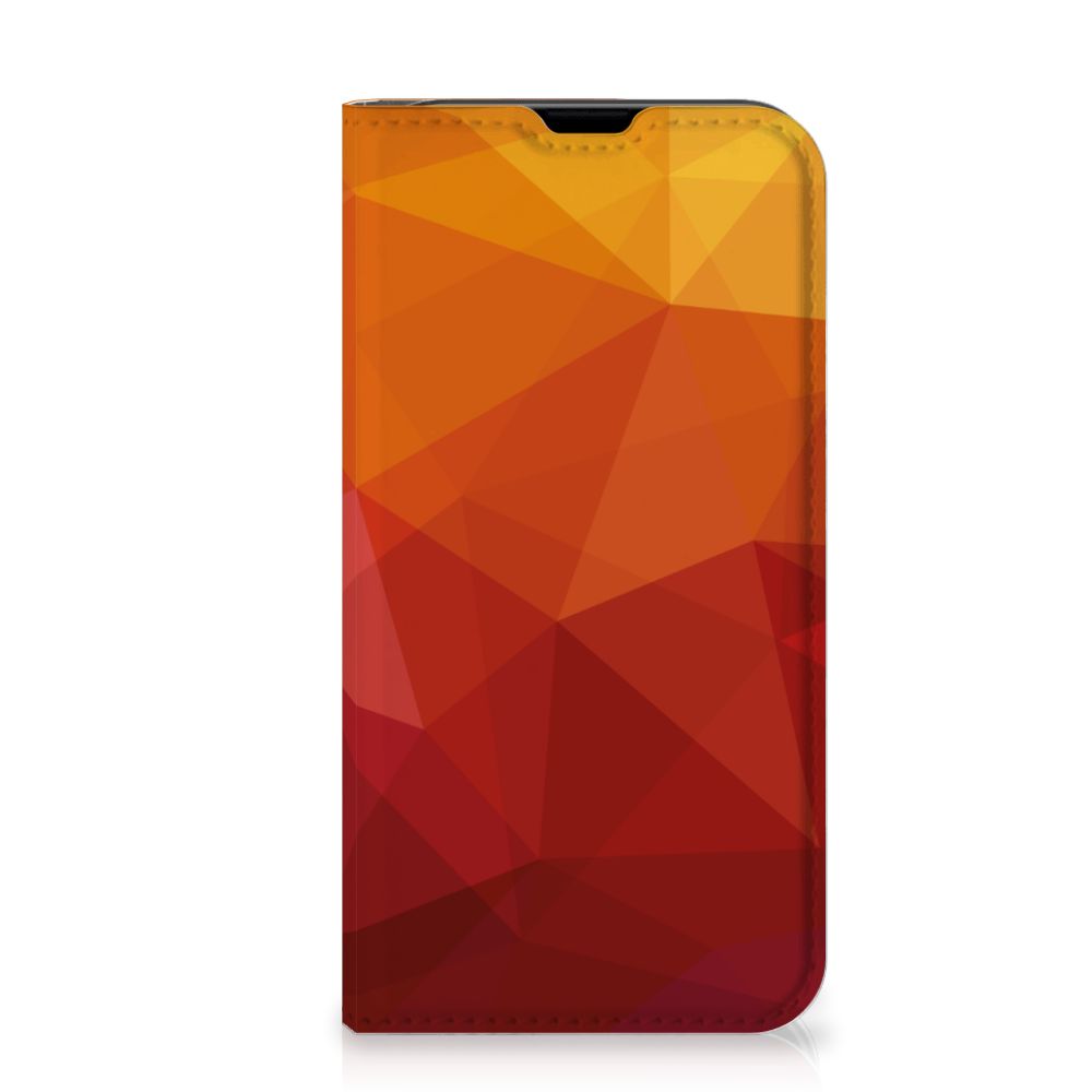 Stand Case voor iPhone 13 Mini Polygon Red - B2C Telecom