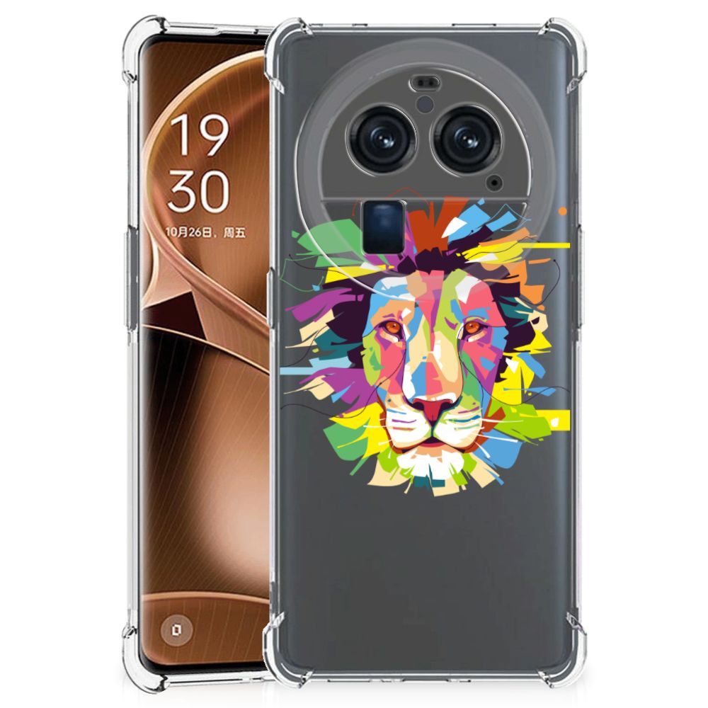 OPPO Find X6 Pro Stevig Bumper Hoesje Lion Color